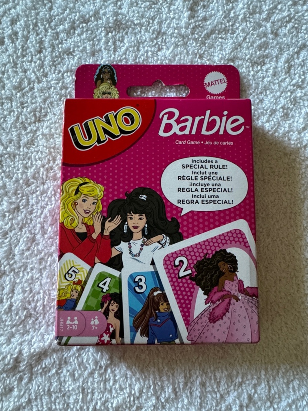 UNO Mattel Barbie Special Rule Card Game